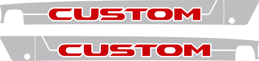 2018-2026 Wrangler JL JLU / Gladiator JT Hood Side Stripe Graphics graphic design style 03 image.